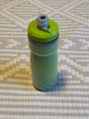 CamelBak Green Water Bottle with Lime Top